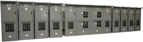 Neptune Marine Oil & Gas 10 DC Variable Speed Drives & 2 Feeder Cabinet Line-Up.