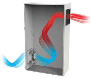 Fan air flow thru the enclosure