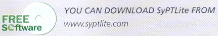 FREE Software Download - You can Download SyPTLite from www.syptlite.com