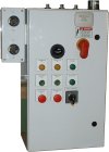 Operator devices mounted on door of Duct Collector Control Panel for Substrate Technology, Inc.