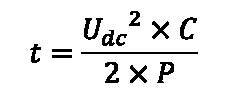 Time dissipation formula