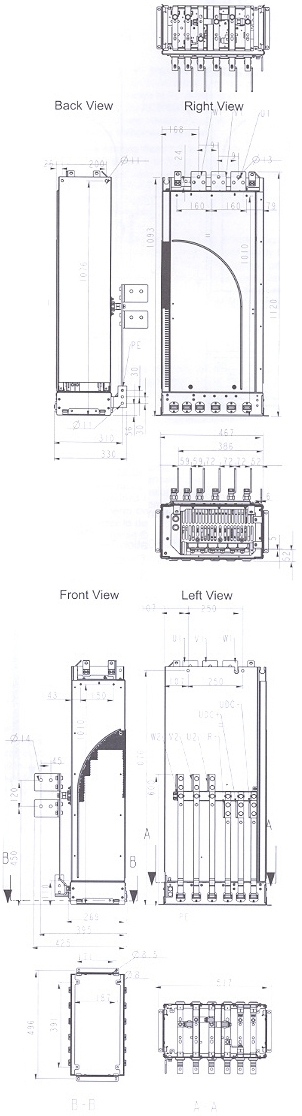 ACS 800-U4 Module R7 Frame Size