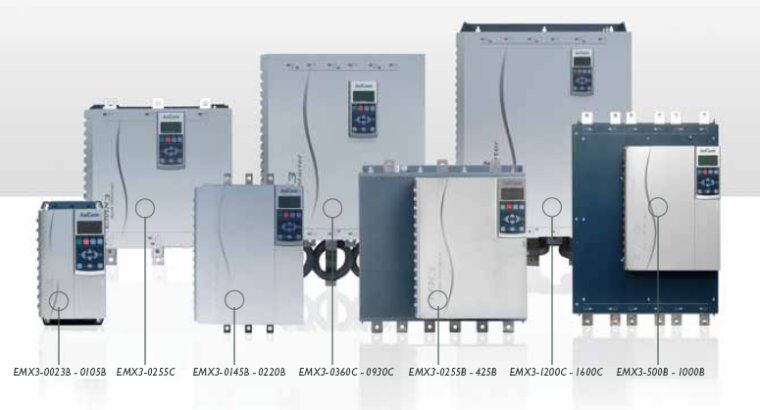The EMX3 comes in a range of sizes to suit the demands of your application. See rating and sizes for details.