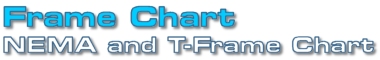 Frame Chart - NEMA and T-Frame Chart