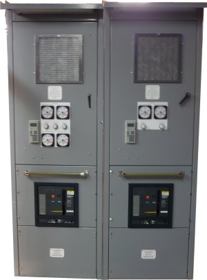 2 of the 4 SCR Drive Cabinets 2 of the 4 SCR Drive Cabinets