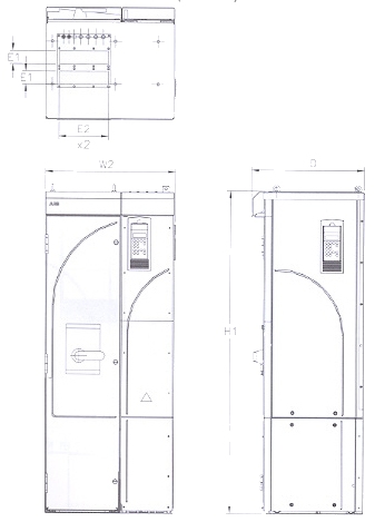 ACS 800-U2 NEMA 1 R7 & R8 Frame Size and ACS 800-02+C111IP21 (NEMA 1) R7 & R8 Frame Size�